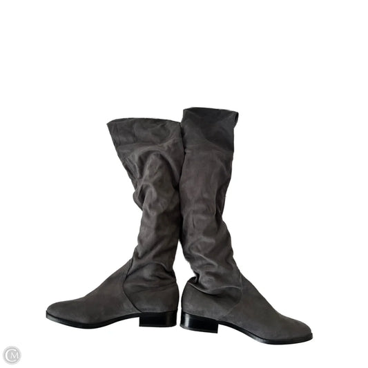 Boots Knee Flats By Steve Madden In Grey, Size: 10