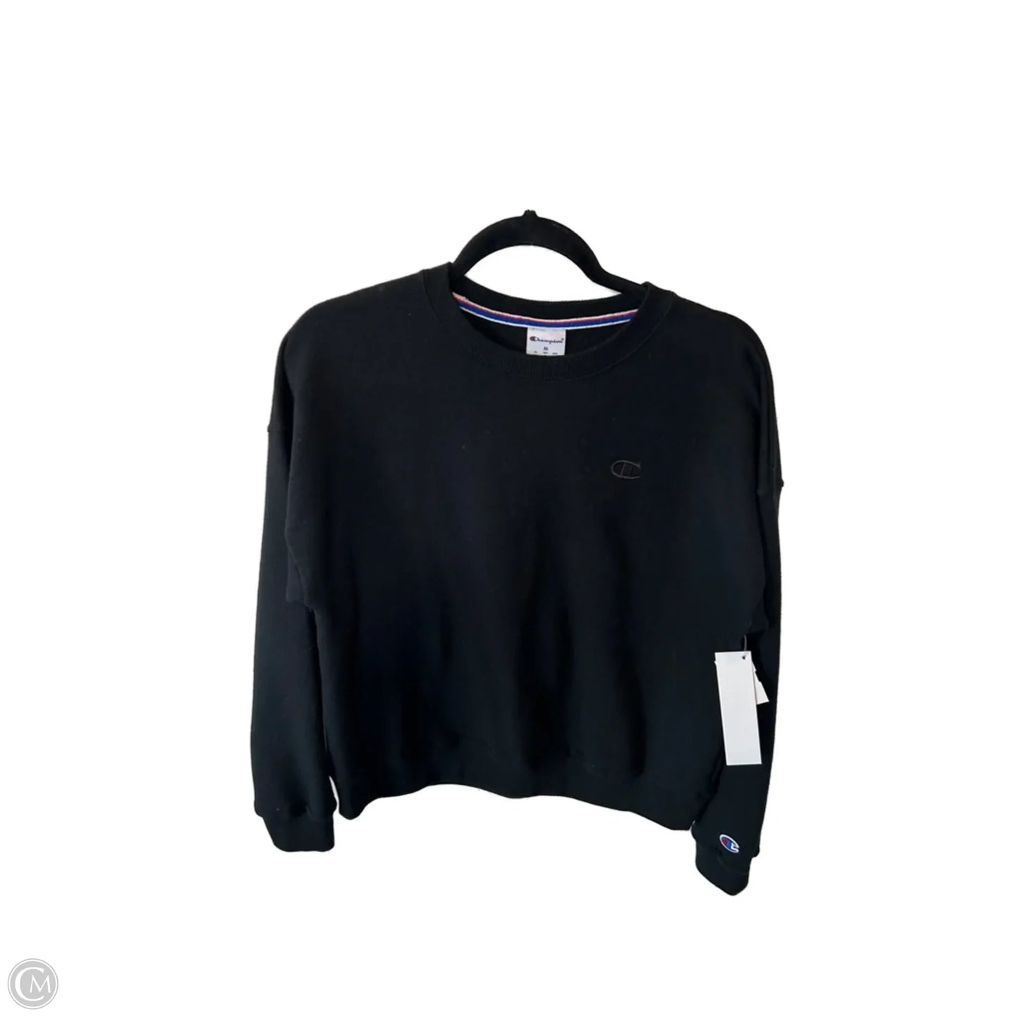 Sweatshirt Crewneck By Champion In Black, Size: M