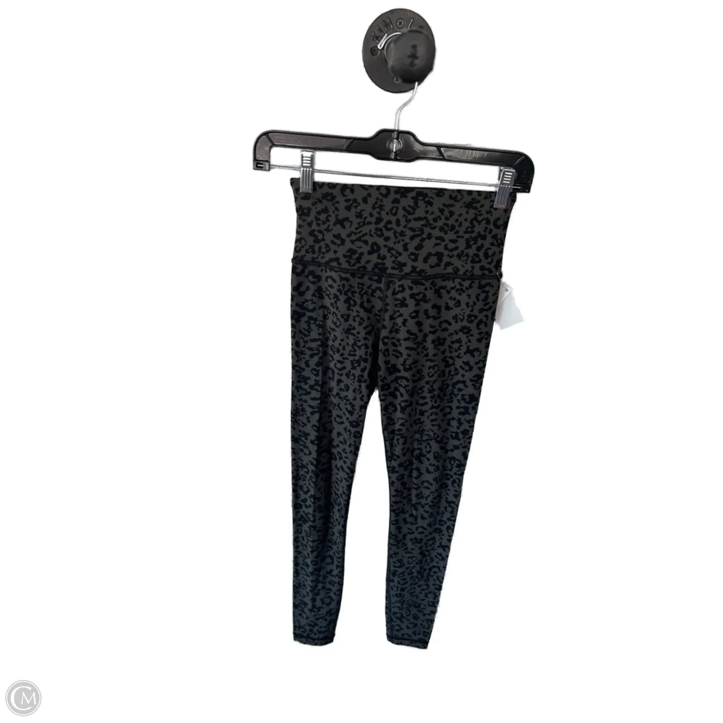 Athletic Leggings By Athleta In Black & Grey, Size: 0