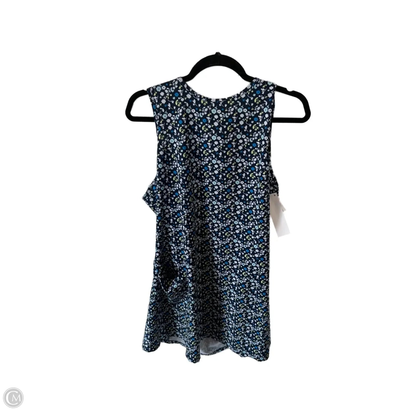 Dress Casual Short By Clothes Mentor In Blue & White, Size: L