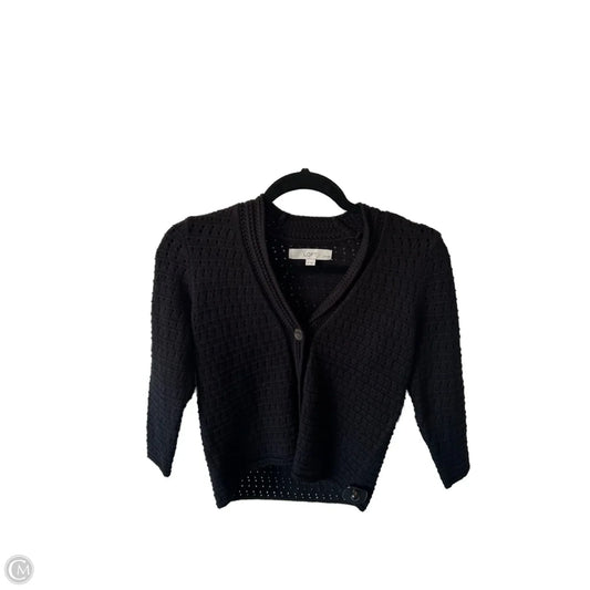 Sweater Cardigan By Loft In Black, Size: Sp