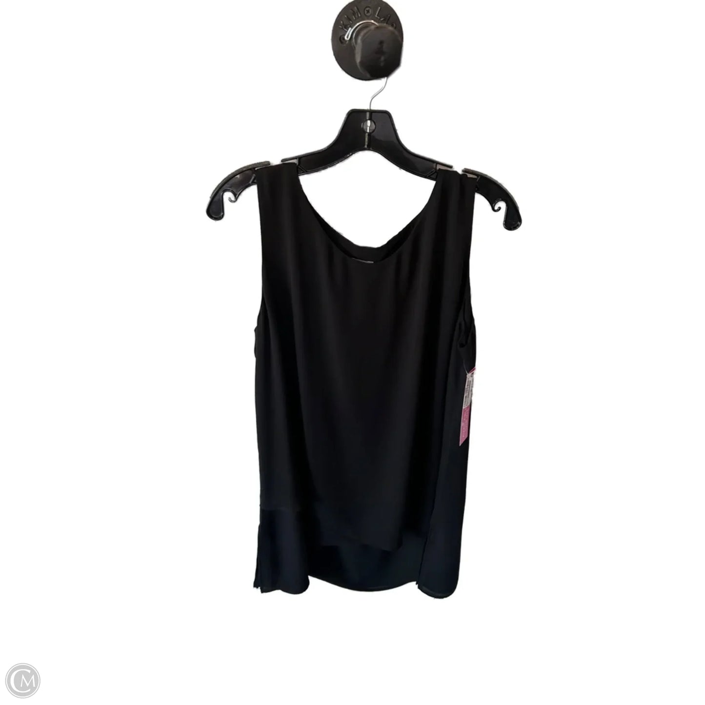 Top Sleeveless By Chicos In Black, Size: L