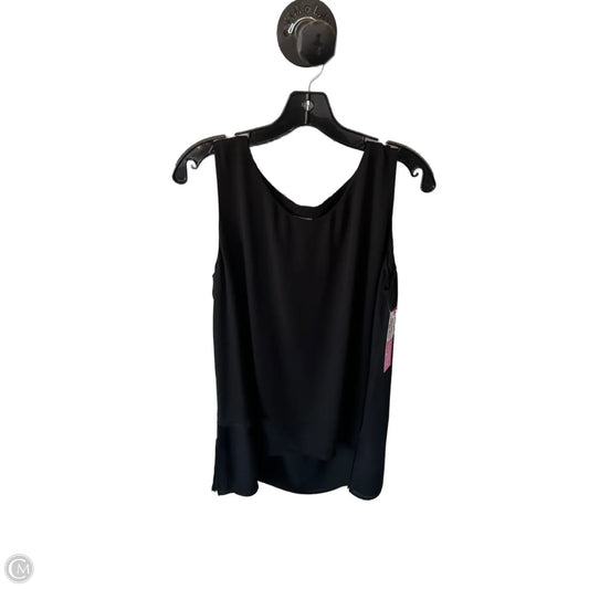 Top Sleeveless By Chicos In Black, Size: L
