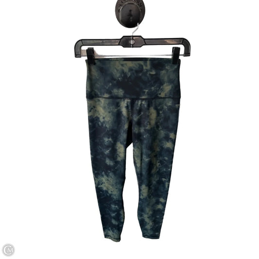 Athletic Leggings By 90 Degrees By Reflex In Blue & Green, Size: 4