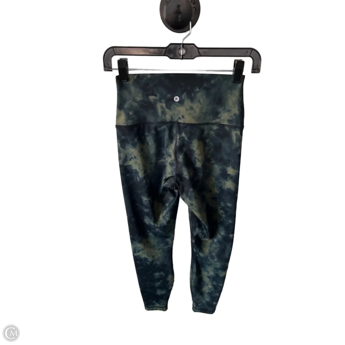 Athletic Leggings By 90 Degrees By Reflex In Blue & Green, Size: 4