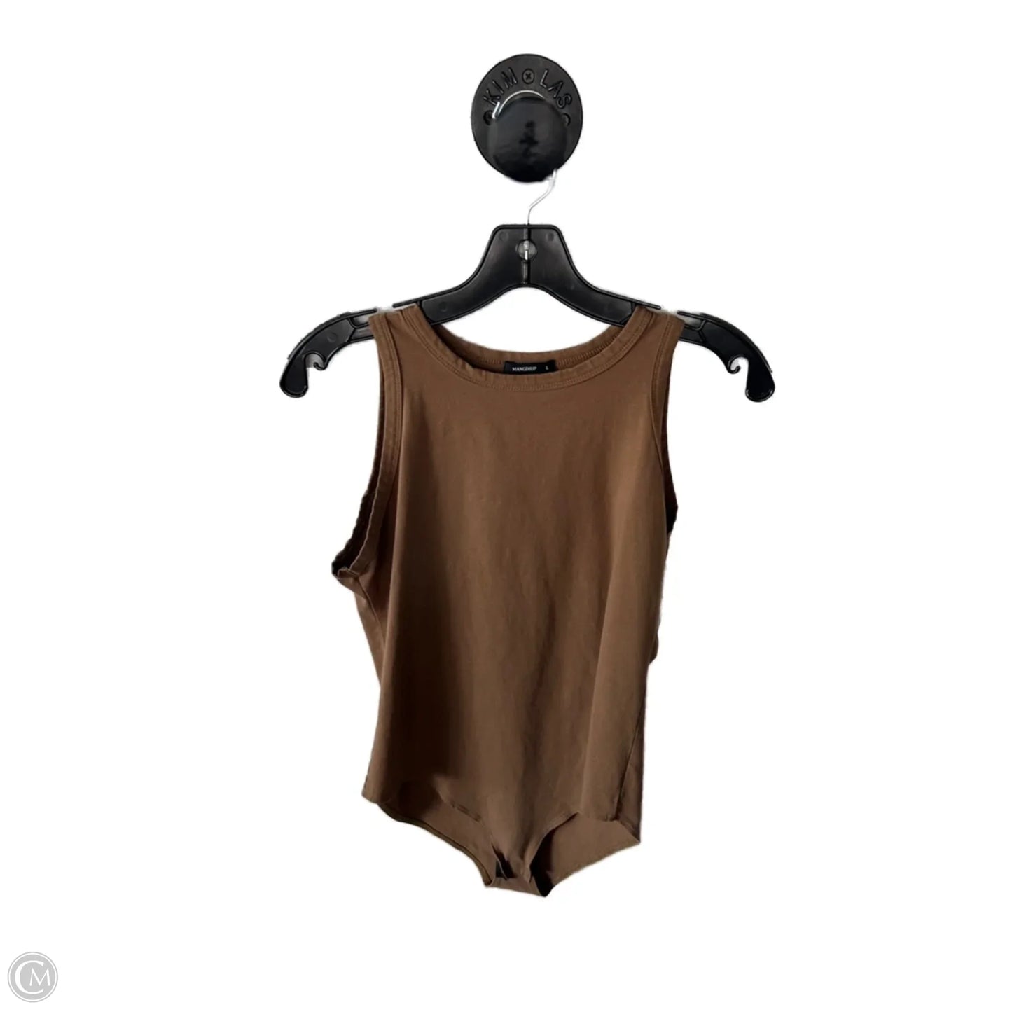 Bodysuit By Clothes Mentor In Brown, Size: L