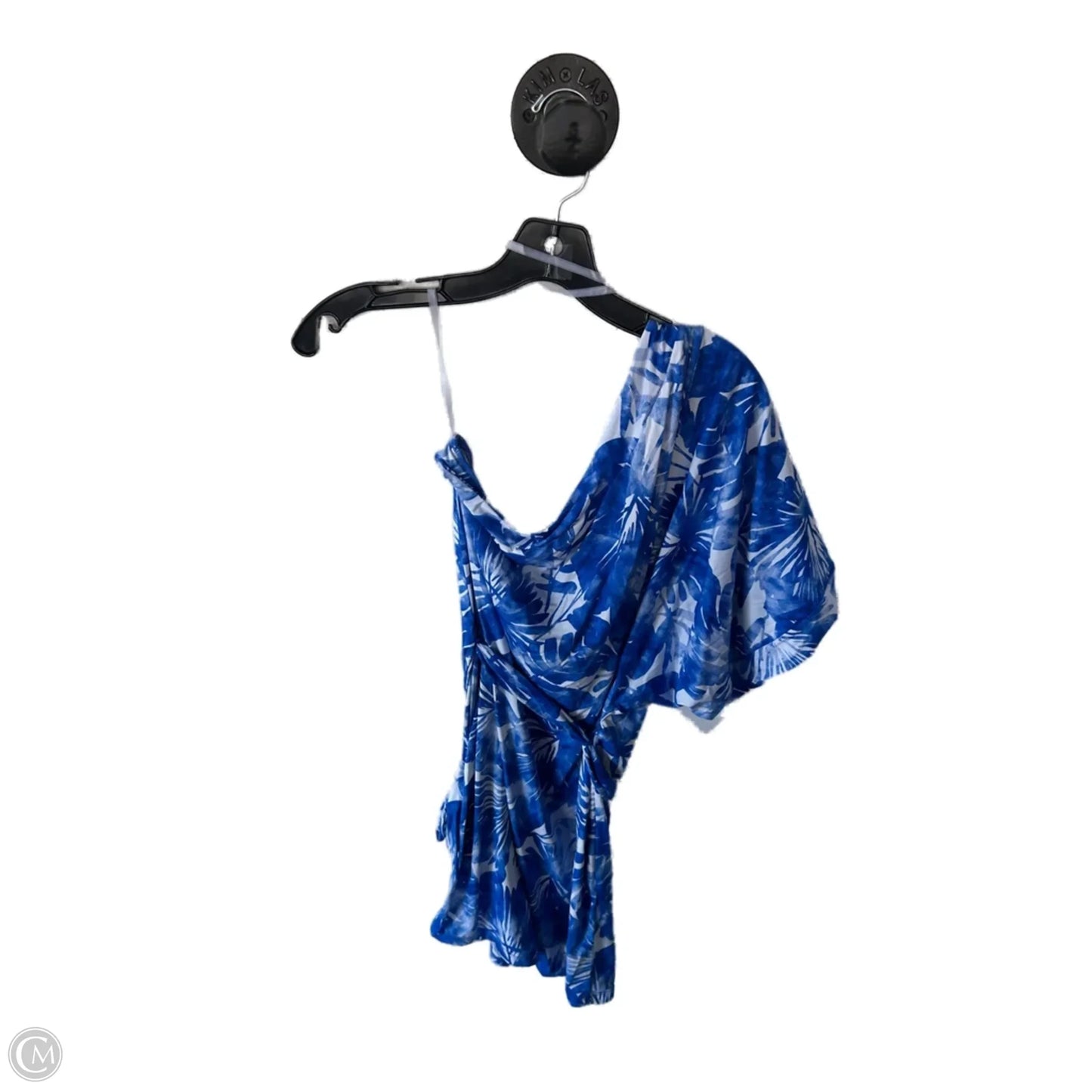 Dress Casual Short By Trina By Trina Turk In Blue & White, Size: S