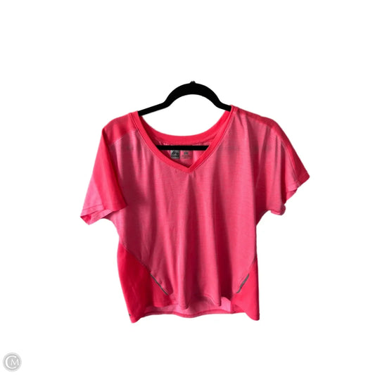 Athletic Top Short Sleeve By Rbx In Pink, Size: L