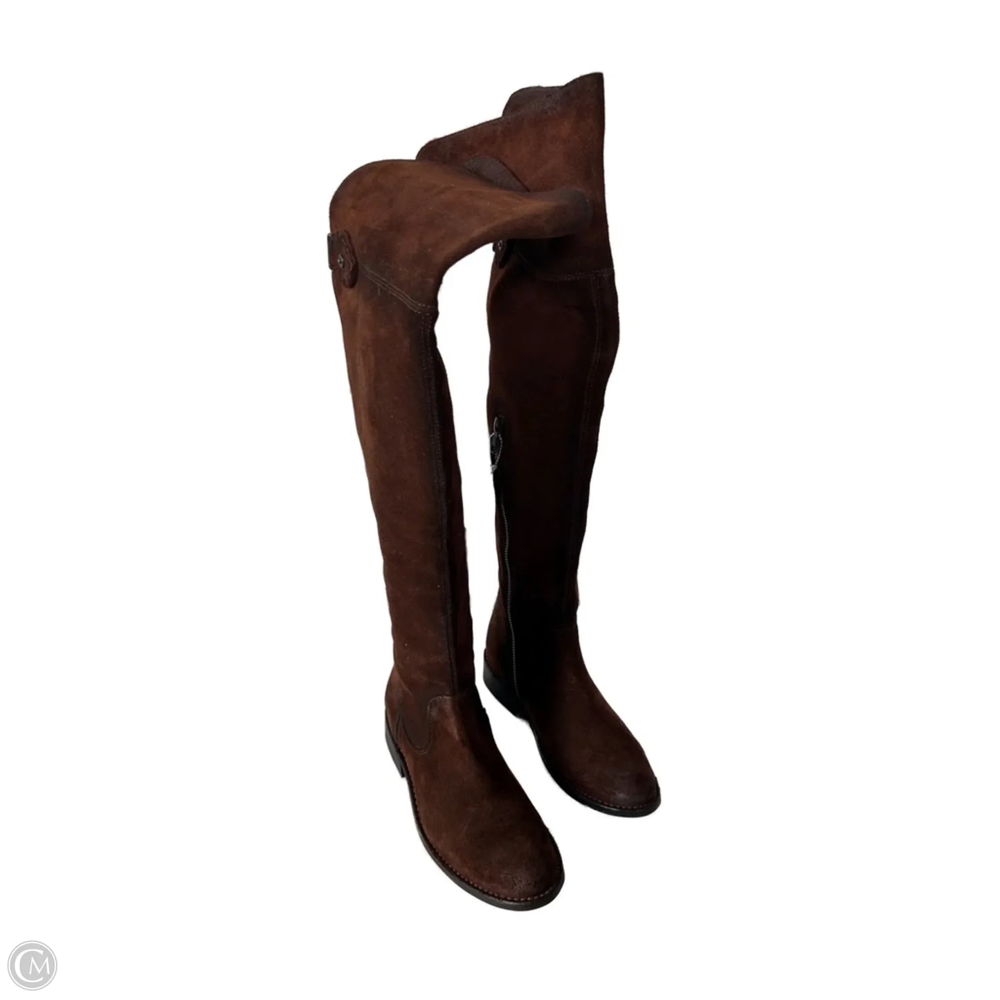 Boots Designer By Frye In Brown, Size: 5.5