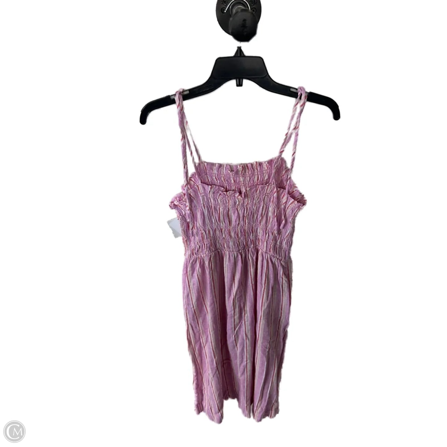 Dress Casual Midi By Universal Thread In Pink & White, Size: M