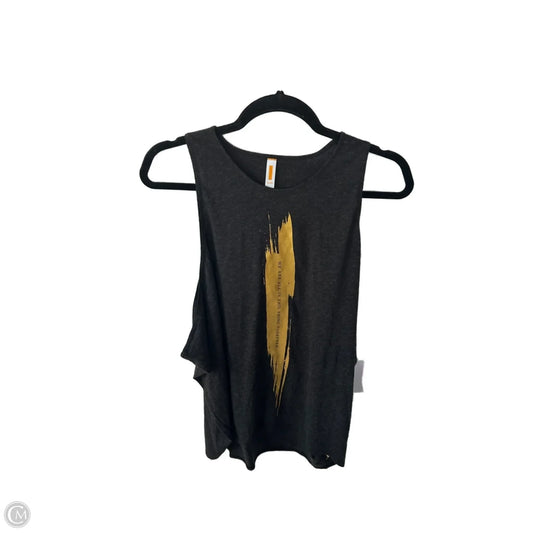Athletic Tank Top By Lucy In Grey, Size: L