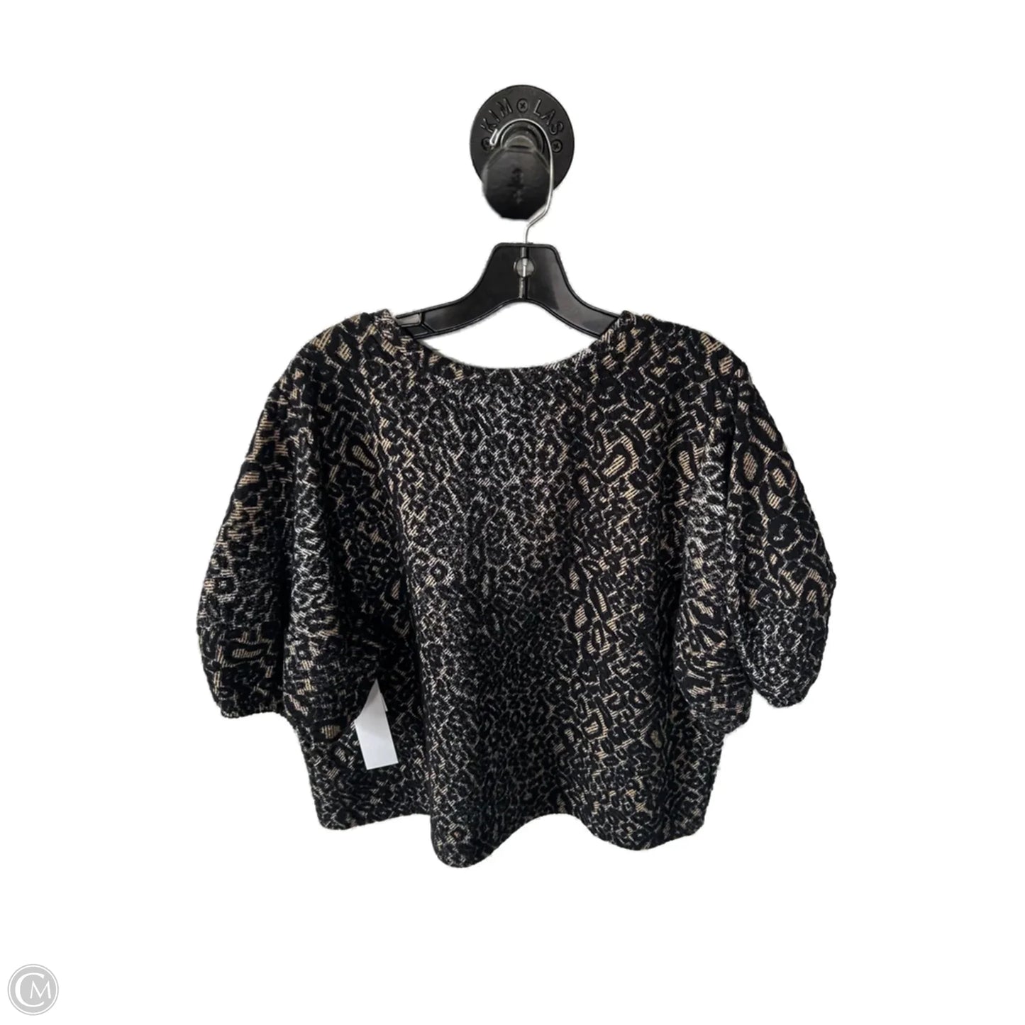 Top Short Sleeve By Worthington In Black & Tan, Size: Xxl