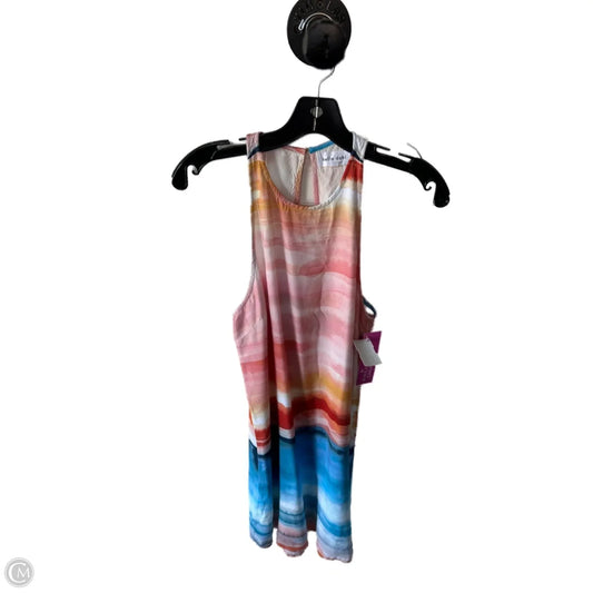 Dress Casual Short By Bella Dahl In Blue & Orange, Size: Xs