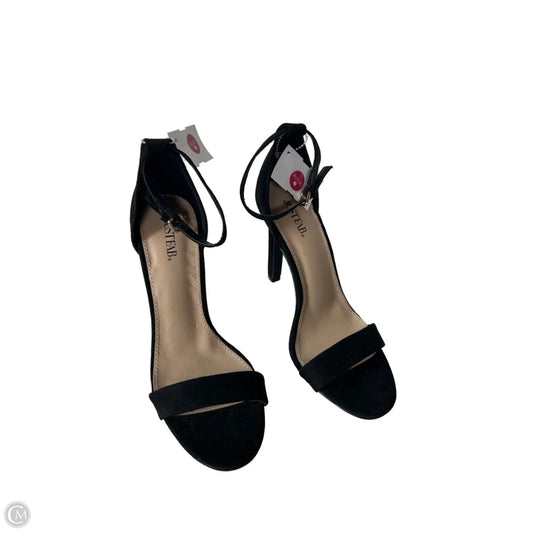 Sandals Heels Block By Just Fab In Black, Size: 9