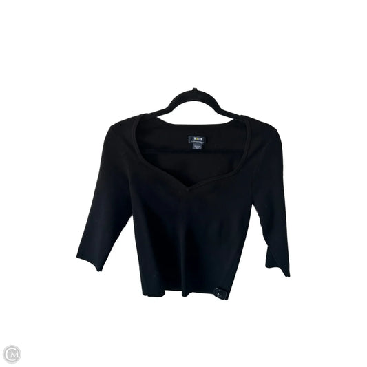 Sweater Short Sleeve By Maeve In Black, Size: M