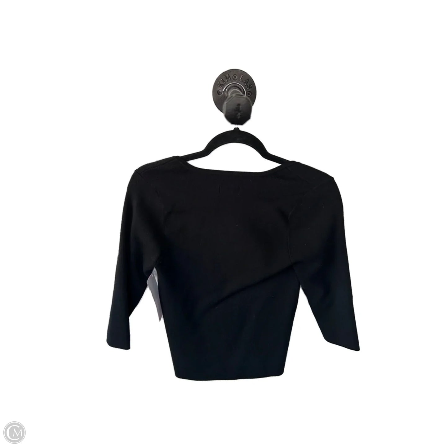 Sweater Short Sleeve By Maeve In Black, Size: M
