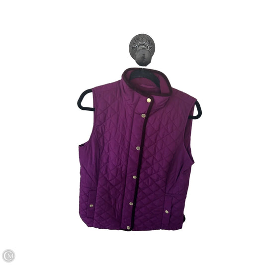 Vest Puffer & Quilted By Talbots In Purple, Size: S