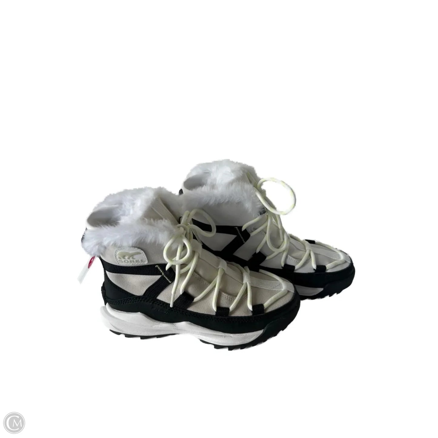 Boots Snow By Sorel In Black & Cream, Size: 8