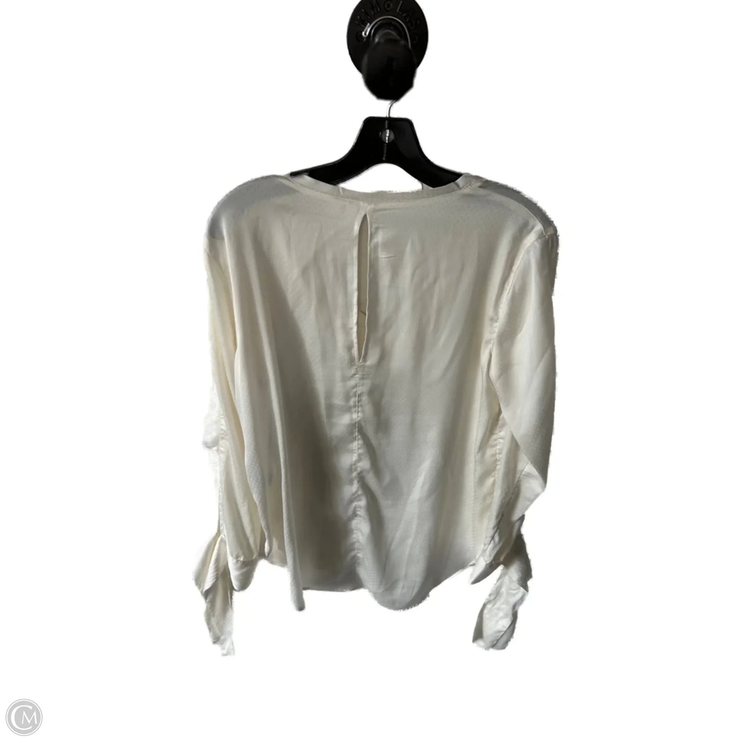 Top Long Sleeve By Treasure And Bond In Cream, Size: Xs