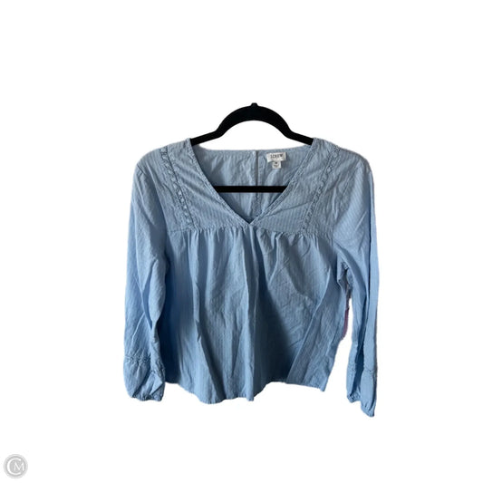 Top Long Sleeve By J. Crew In Blue, Size: M