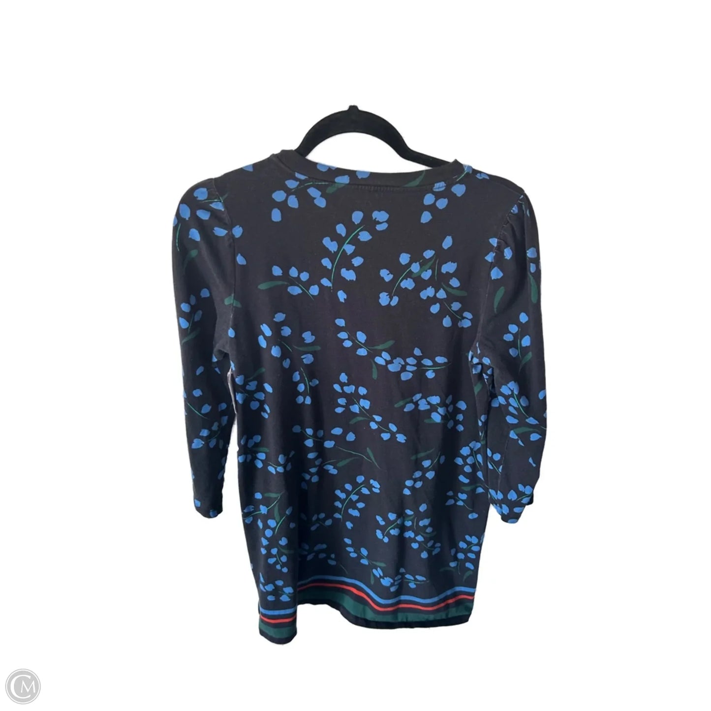 Dress Designer By Kate Spade In Black & Blue, Size: M