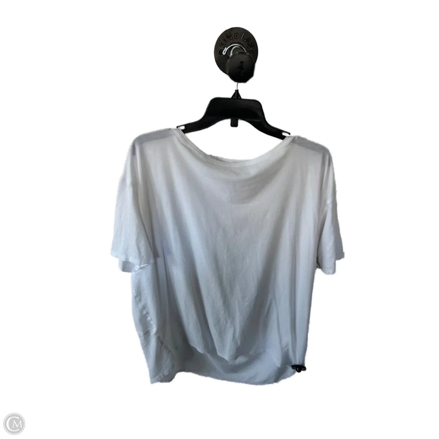 Athletic Top Short Sleeve By Lululemon In White, Size: Xl