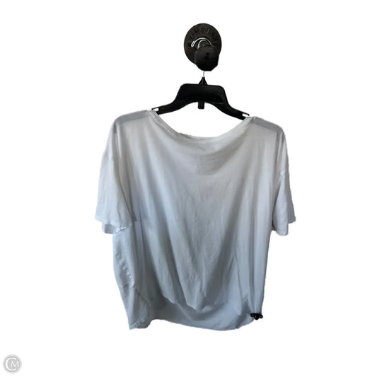 Athletic Top Short Sleeve By Lululemon In White, Size: Xl