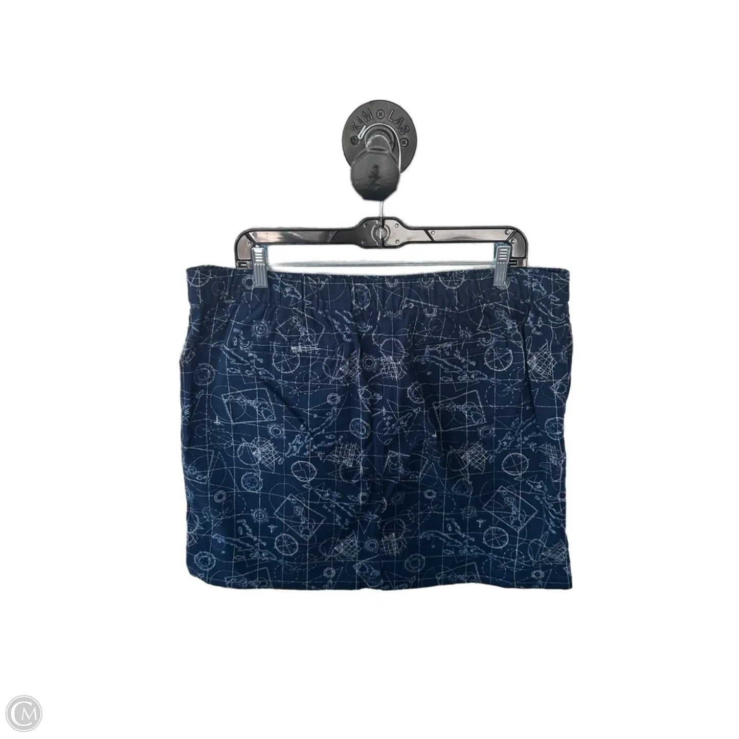 Skort By Lands End In Blue & White, Size: 16