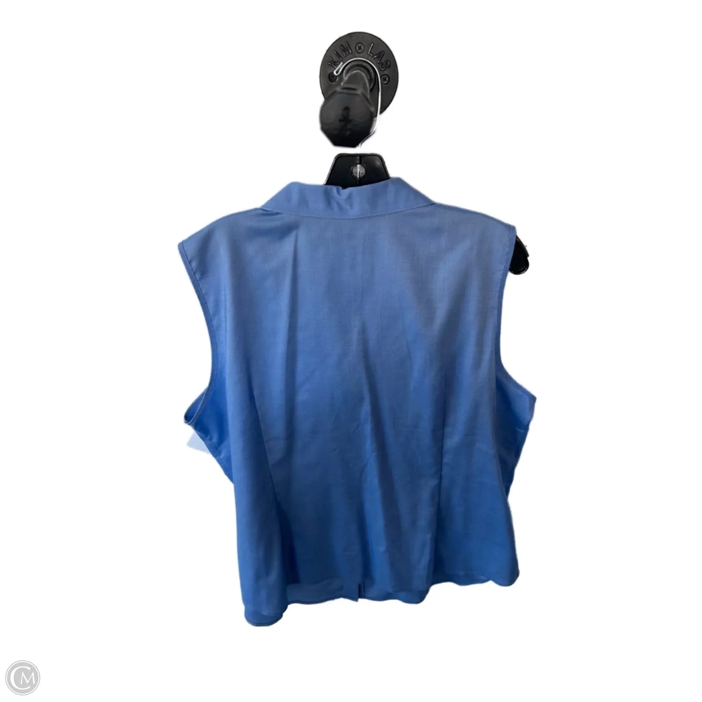 Top Sleeveless By Kasper In Blue, Size: 1x