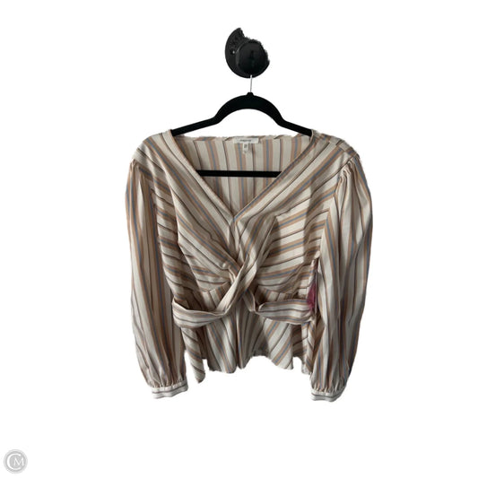 Top Long Sleeve By Maurices In Tan, Size: L