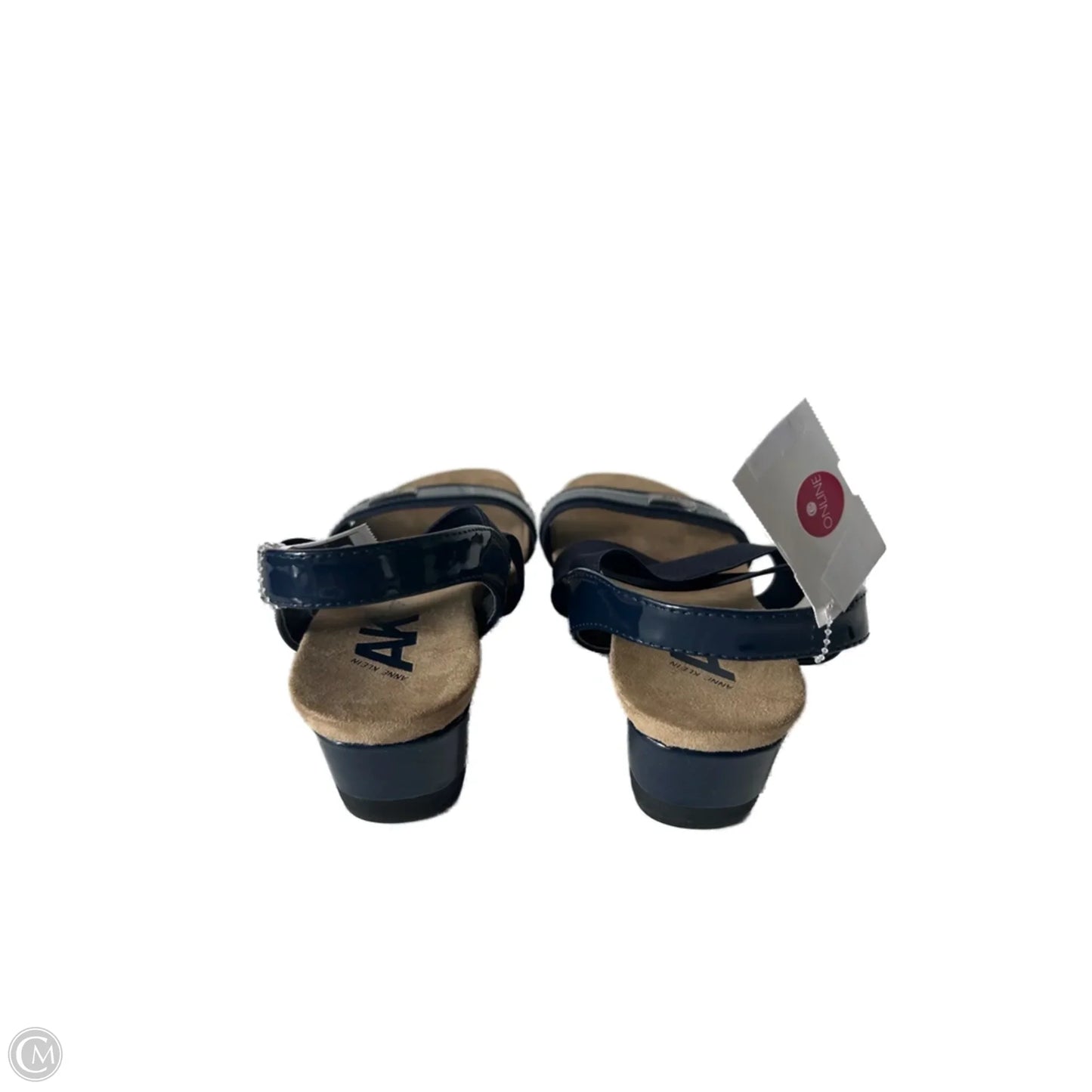 Sandals Heels Block By Anne Klein In Blue, Size: 8.5