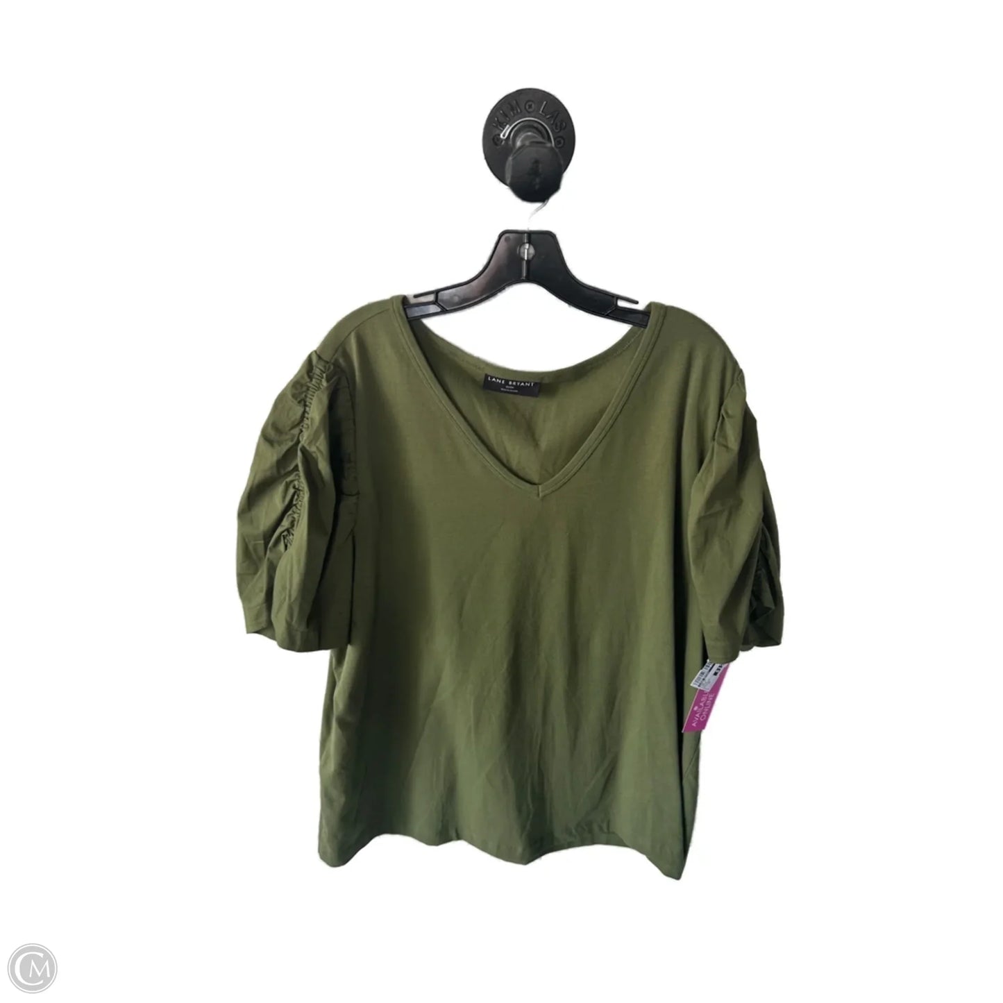 Top Short Sleeve By Lane Bryant In Green, Size: 3x