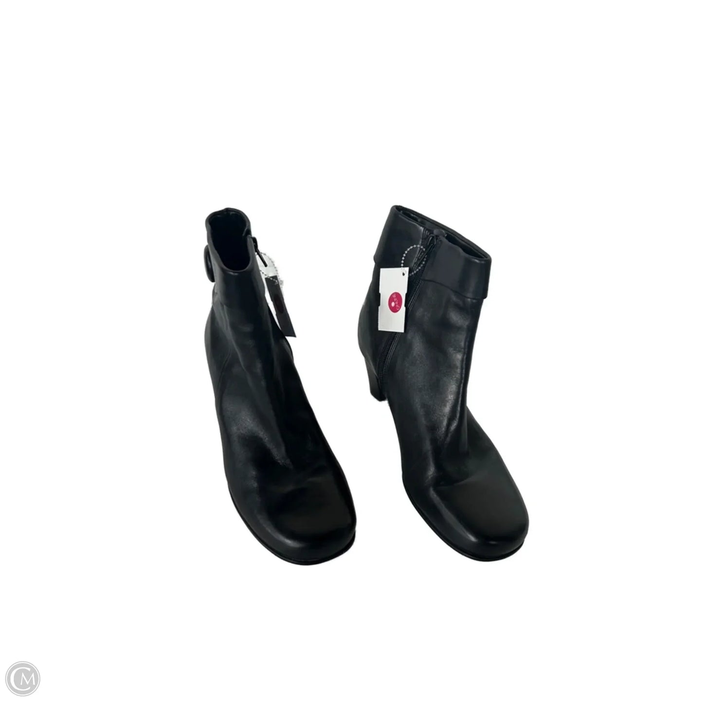 Boots Ankle Heels By Ecco In Black, Size: 9