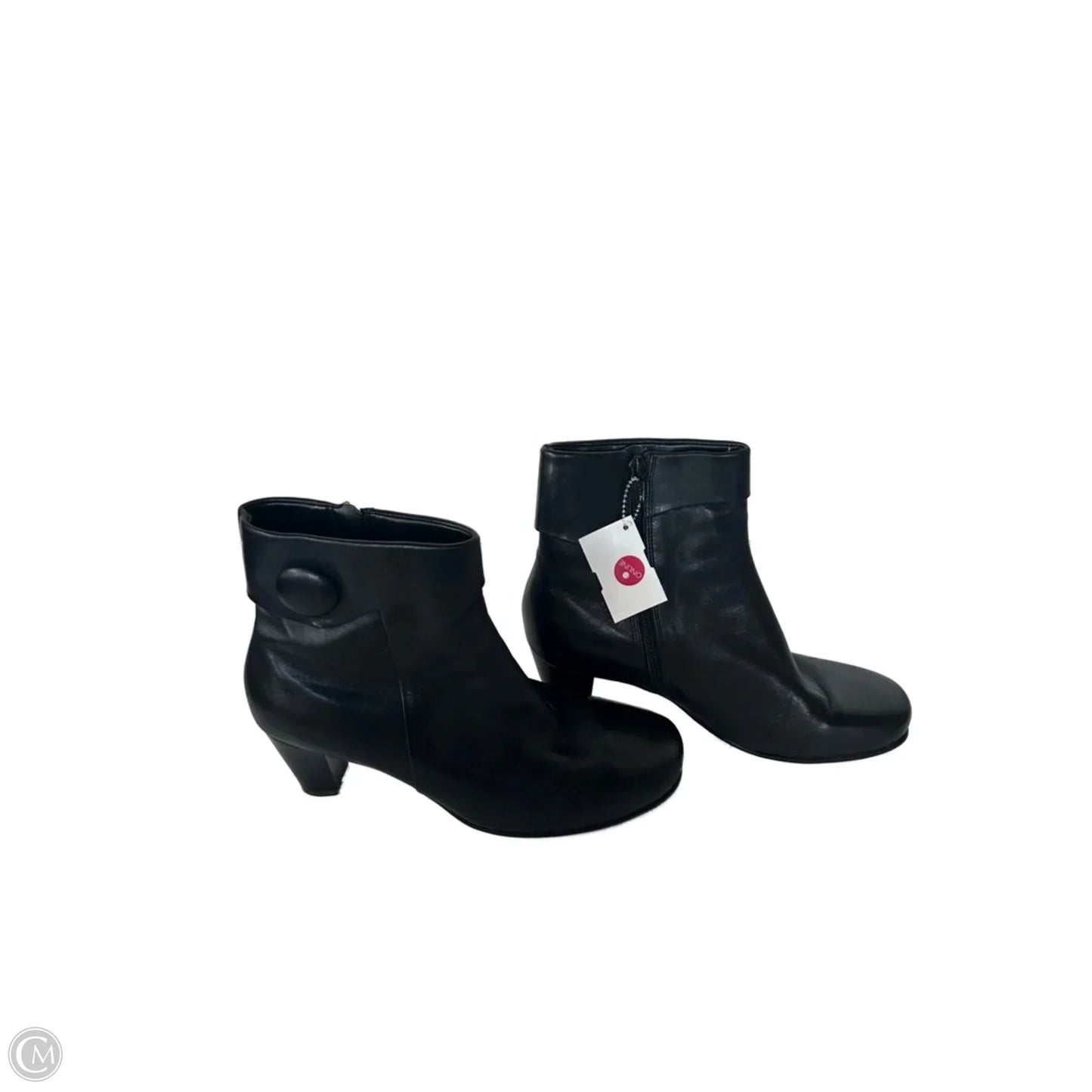 Boots Ankle Heels By Ecco In Black, Size: 9