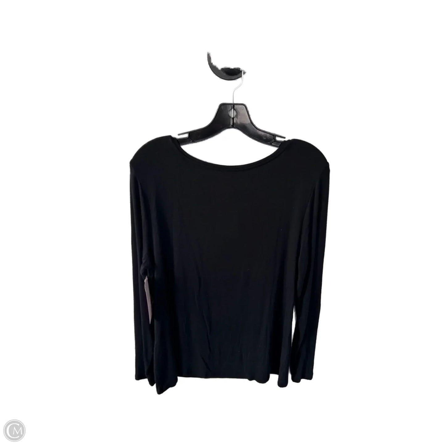 Top Long Sleeve Basic By Chicos In Black, Size: L