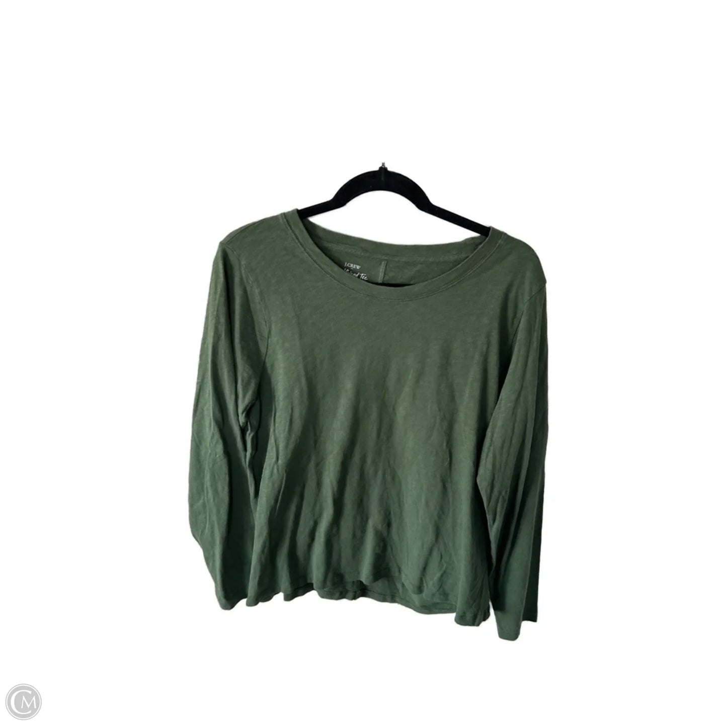 Top Long Sleeve Basic By J. Crew In Green, Size: Xl