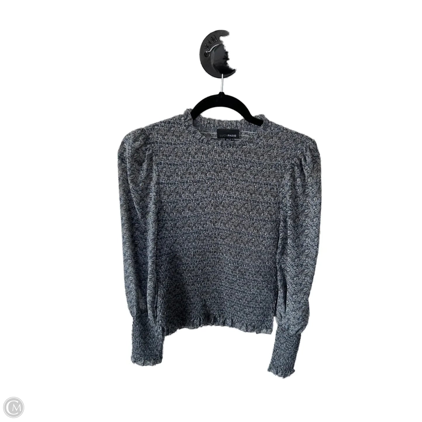 Top Long Sleeve By Lucy Paris In Blue, Size: S