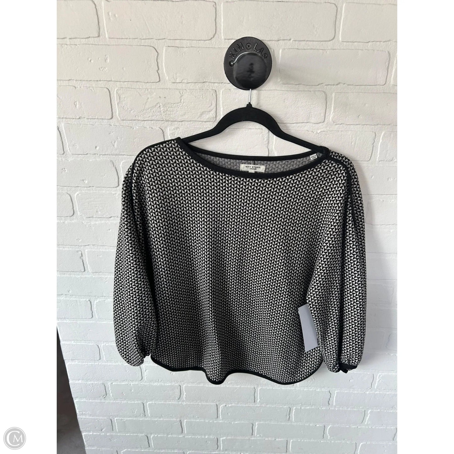 Top Long Sleeve By Max Studio In Black, Size: Xs