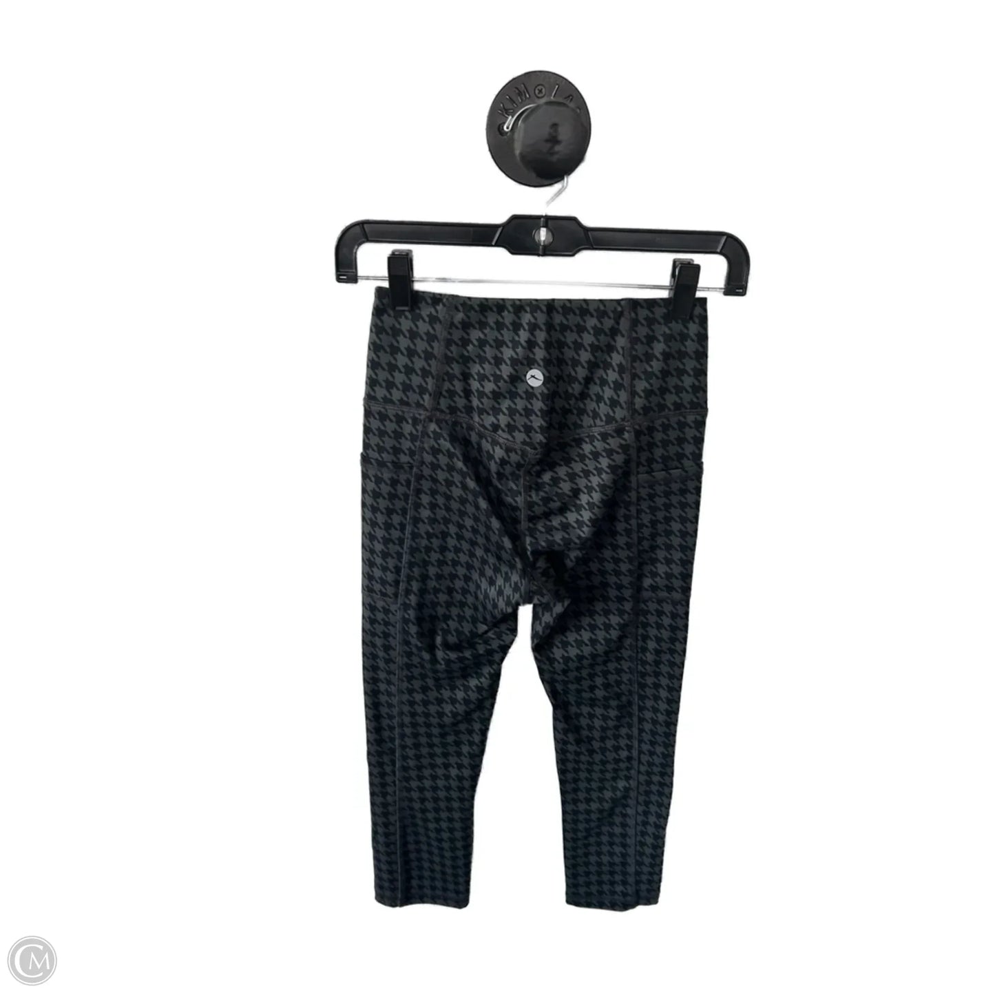 Athletic Leggings By Gottex In Black & Grey, Size: Xs