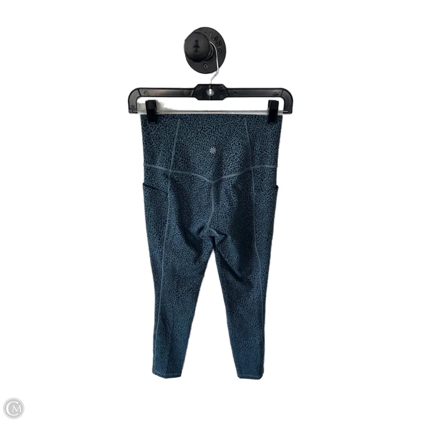 Athletic Leggings By Athleta In Black & Blue, Size: 0