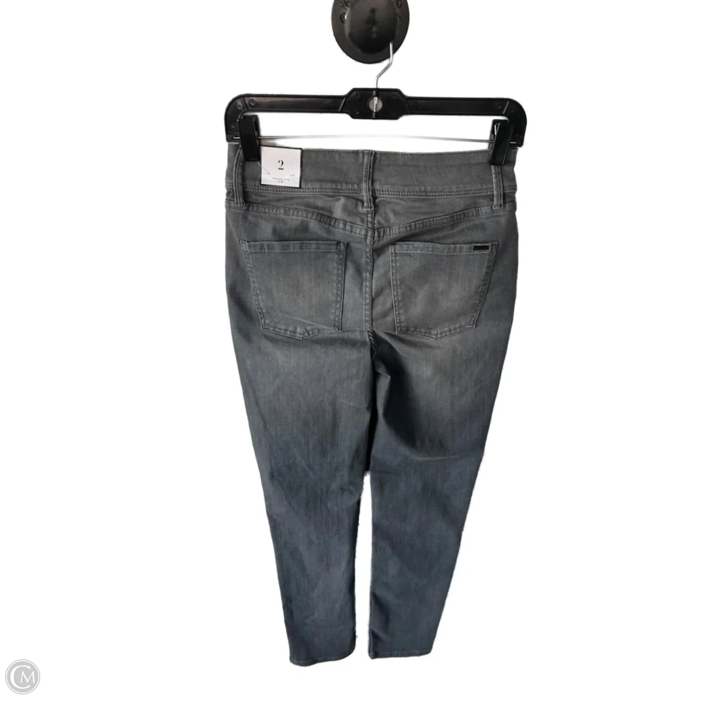 Jeans Straight By White House Black Market In Grey Denim, Size: 2