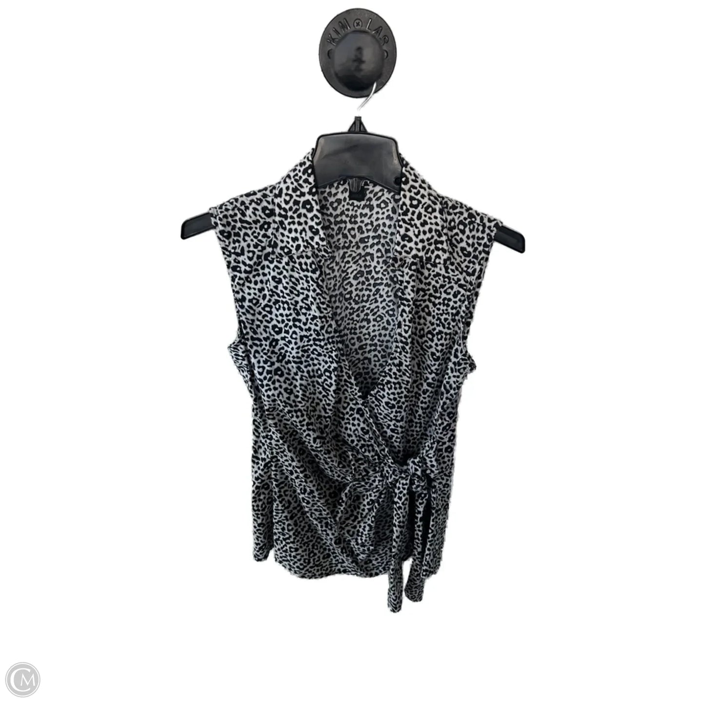 Top Sleeveless By Express Design Studio In Black & Grey, Size: M