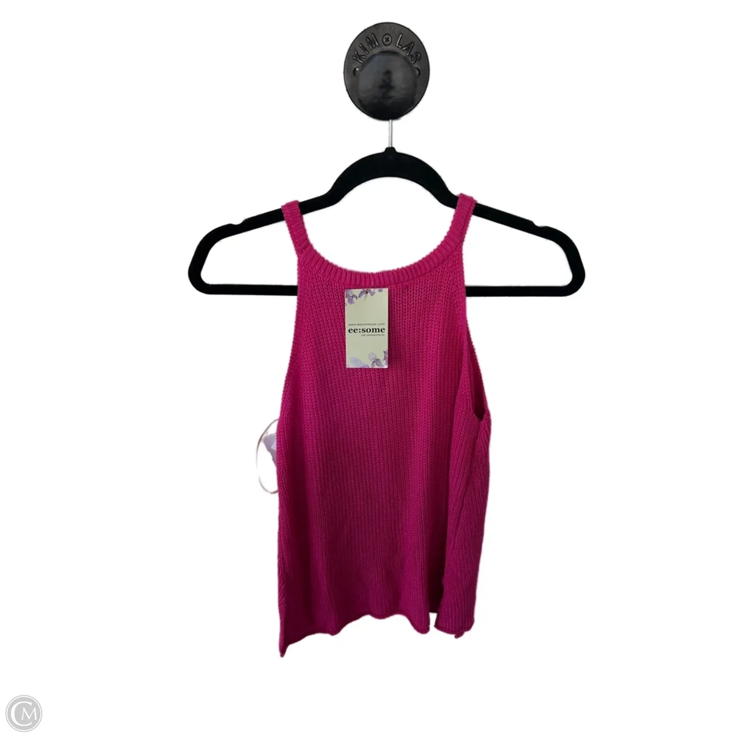 Vest Sweater By Eesome In Pink, Size: M