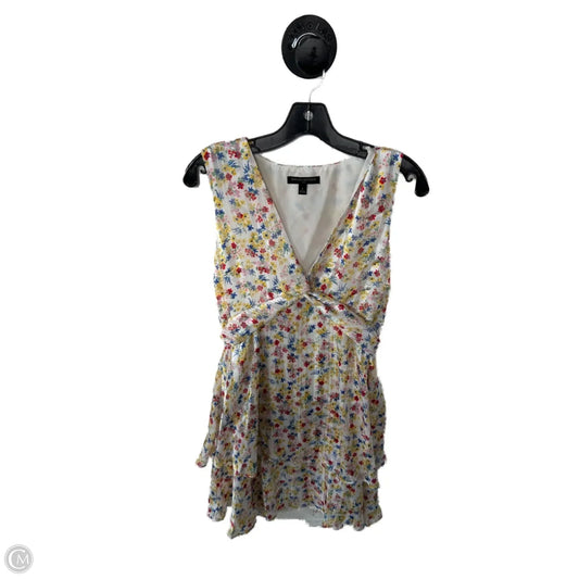 Dress Party Short By Banana Republic In Blue & Yellow, Size: S