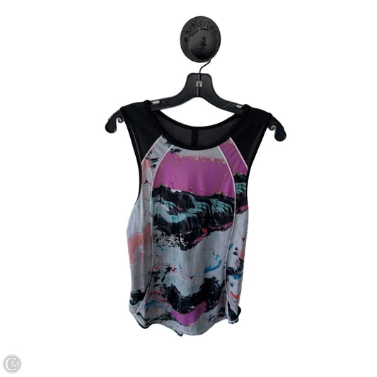 Athletic Tank Top By Lululemon In Black & Grey, Size: S