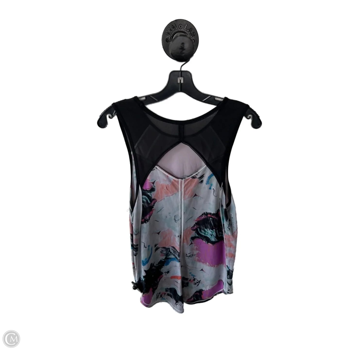 Athletic Tank Top By Lululemon In Black & Grey, Size: S