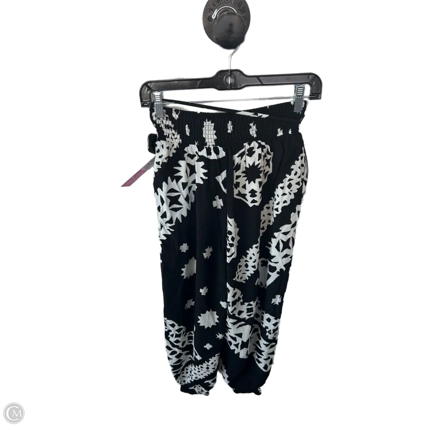Pants Joggers By Anthropologie In Black & White, Size: 0