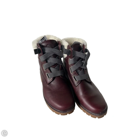 Boots Ankle Flats By Timberland In Red, Size: 7