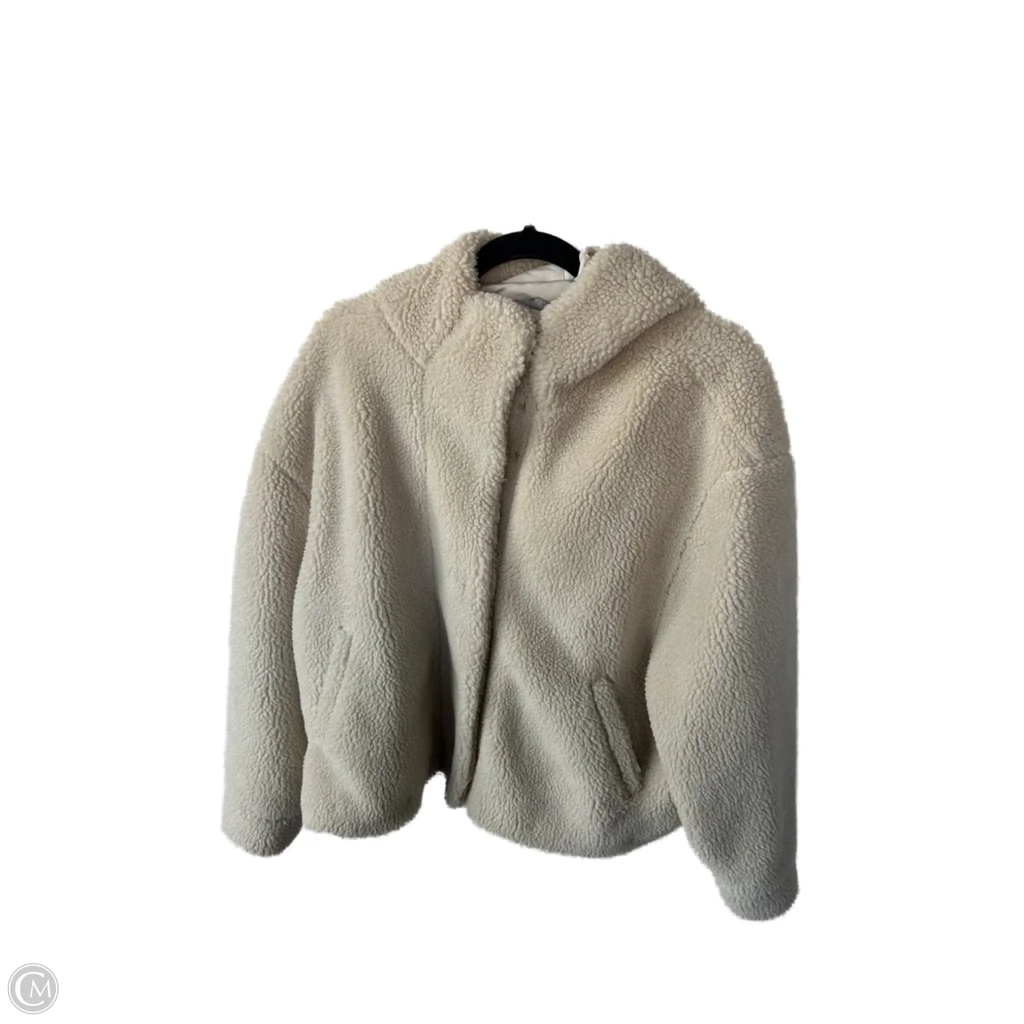 Jacket Fleece By Zara In Tan, Size: L