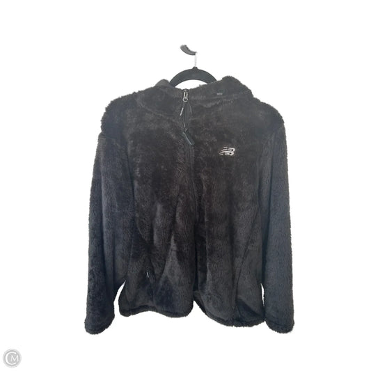 Jacket Faux Fur & Sherpa By New Balance In Black, Size: 2x